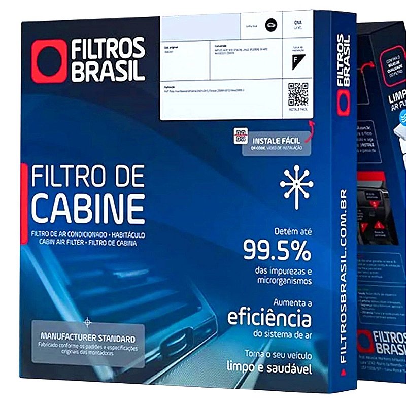 ELEMENTO FILTRO DO AR DA CABINE - FILTROS BRASIL - FB505